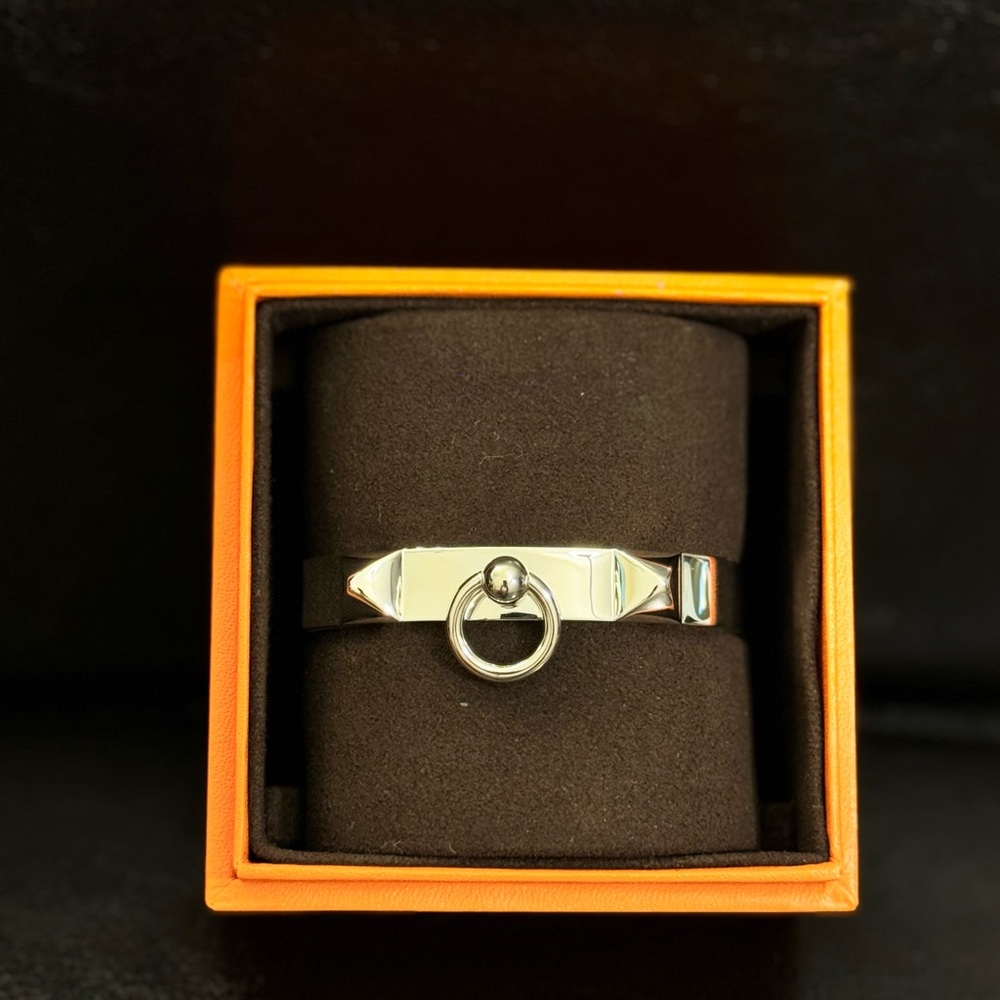 Hermès Silver Collier de Chien Bracelet small model - Picture 6 of 6